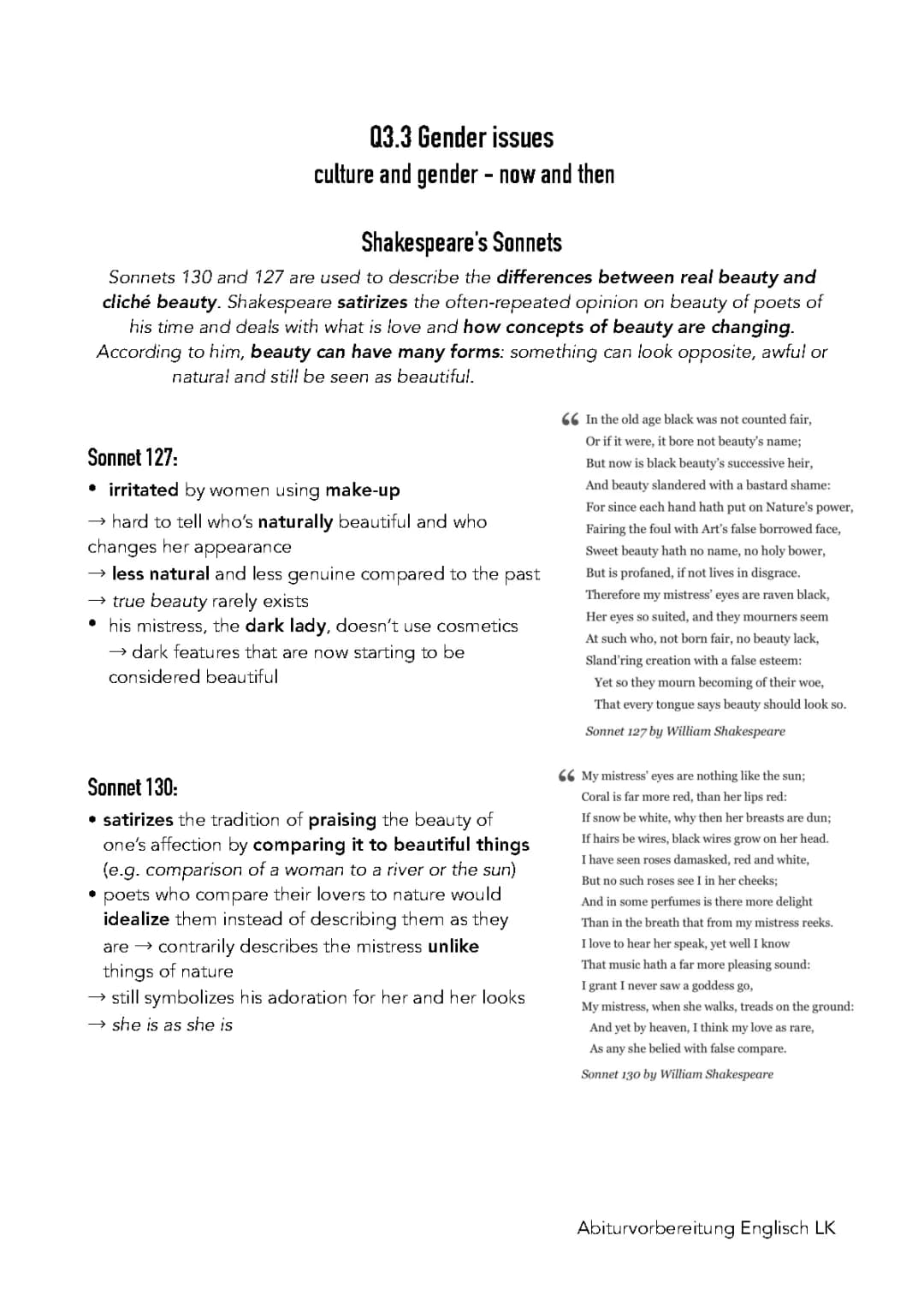 Q3.3 Gender issues