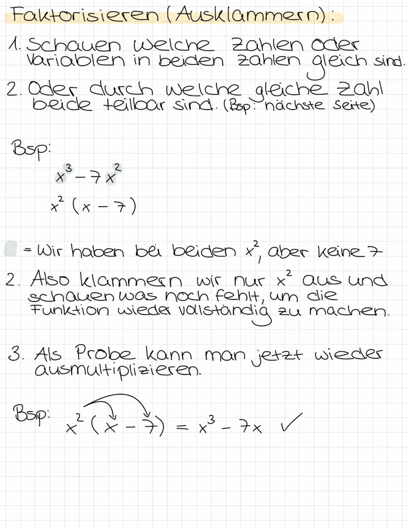 Rechnen mit Klammern
Plusklammer:
1. Bei Plusklammern kann man
einfach die Klammer wegla
assen.
Bsp:
15+ (3-6) = 15+ 3-6
Minusklammer:
1. Be