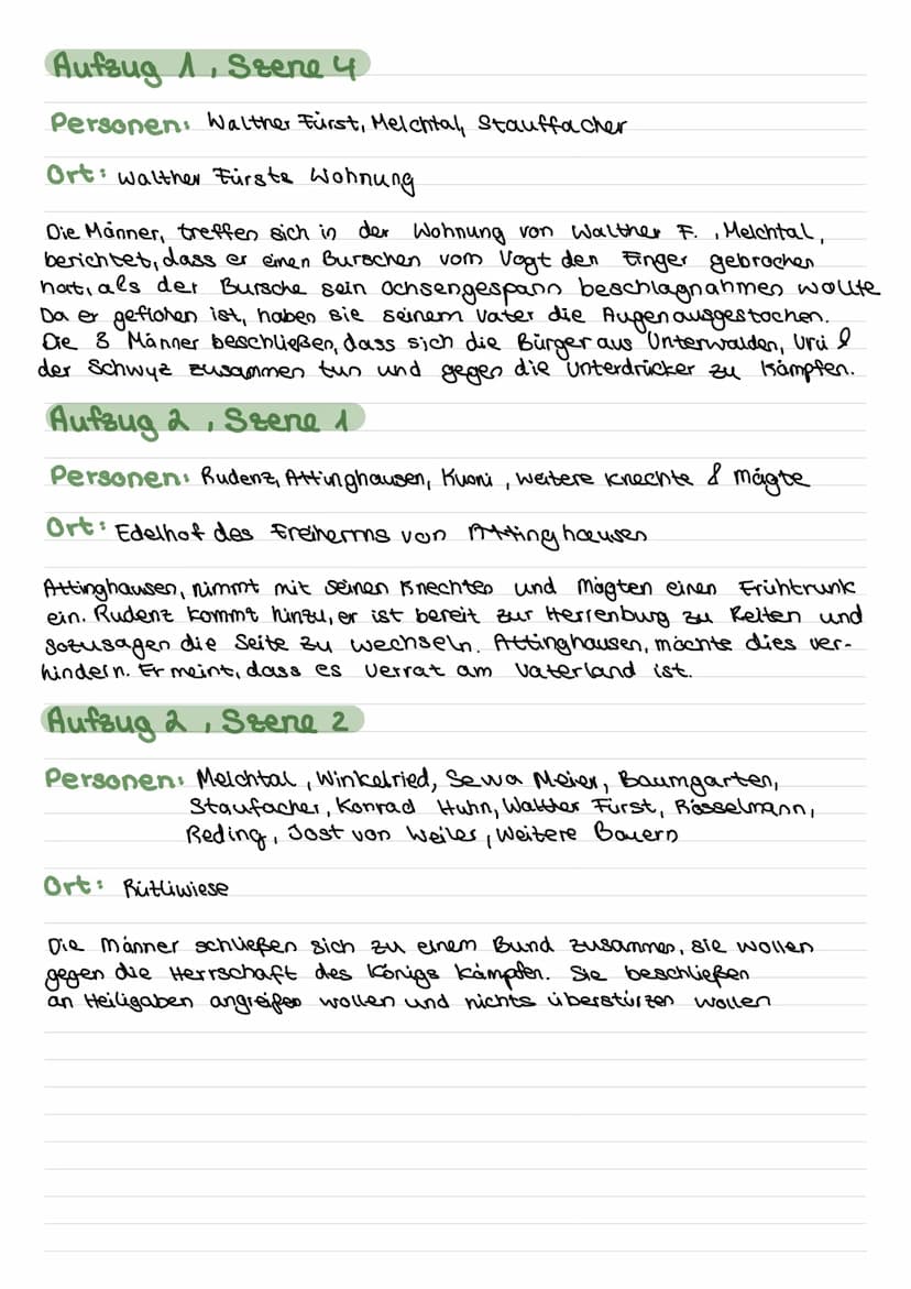 Wilhelm Tell 14.2.12
Aufzug 1, Szene 1
Personen: Kuoni, Werni, Ruoni, Seppi, tell, Baumg., Jenni, 1+2 Reiter
Ort: Hütte am Vierwaldstadtsee
