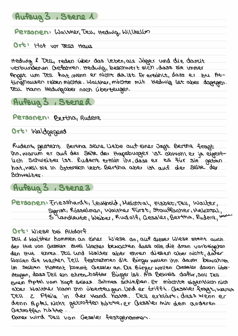 Wilhelm Tell 14.2.12
Aufzug 1, Szene 1
Personen: Kuoni, Werni, Ruoni, Seppi, tell, Baumg., Jenni, 1+2 Reiter
Ort: Hütte am Vierwaldstadtsee

