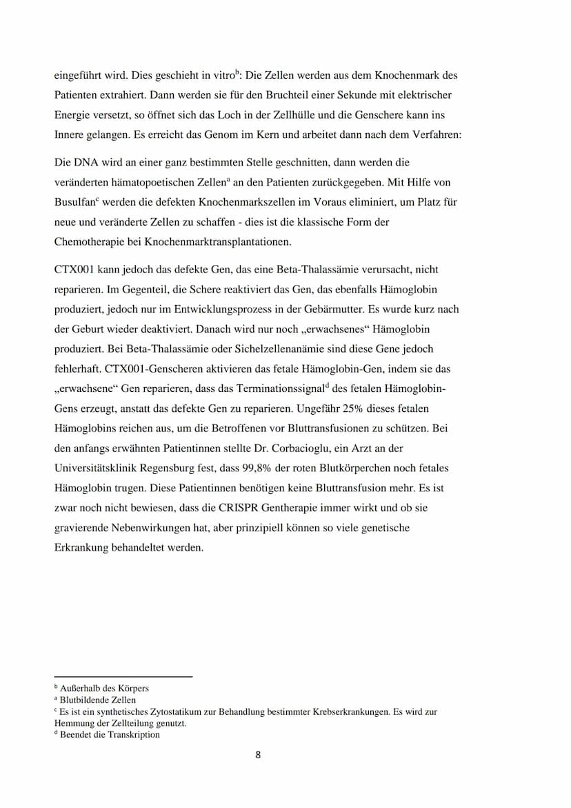 Heinrich-Heine-Gymnasium Wolfen
Schuljahr 2020/2021
Biologie, Kurs 4
Verfasserin: Elena Emilia Rüll
Facharbeit:
CRISPR Gentherapie- Eine gen