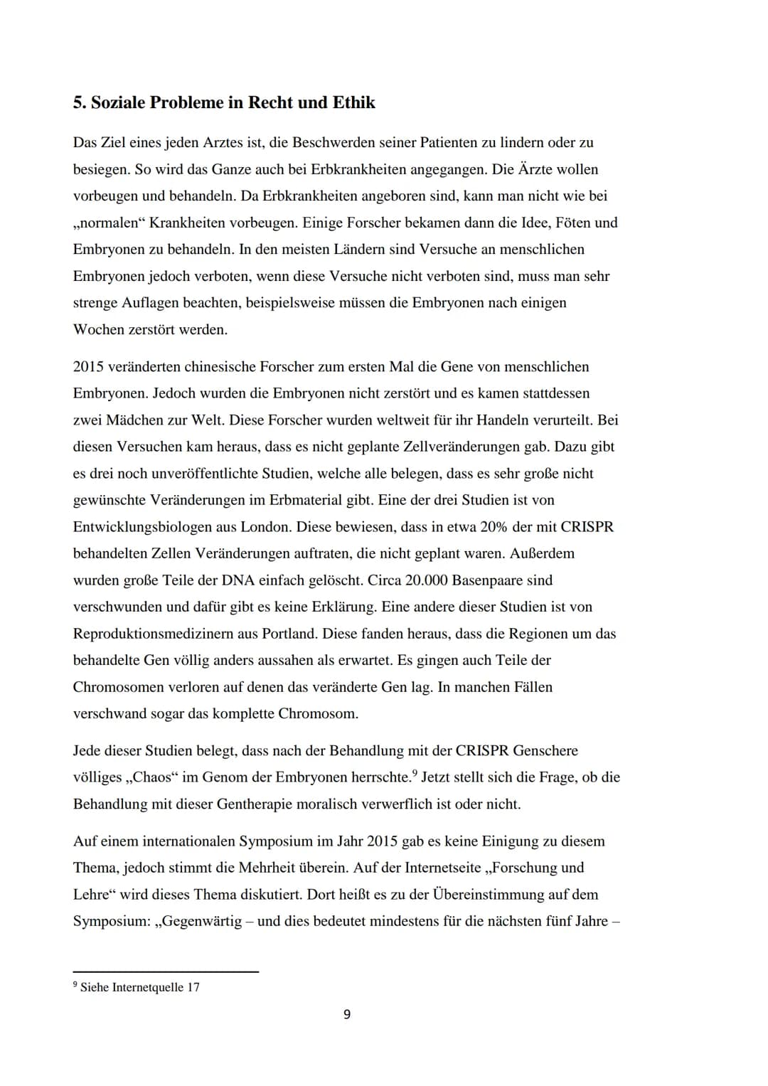 Heinrich-Heine-Gymnasium Wolfen
Schuljahr 2020/2021
Biologie, Kurs 4
Verfasserin: Elena Emilia Rüll
Facharbeit:
CRISPR Gentherapie- Eine gen