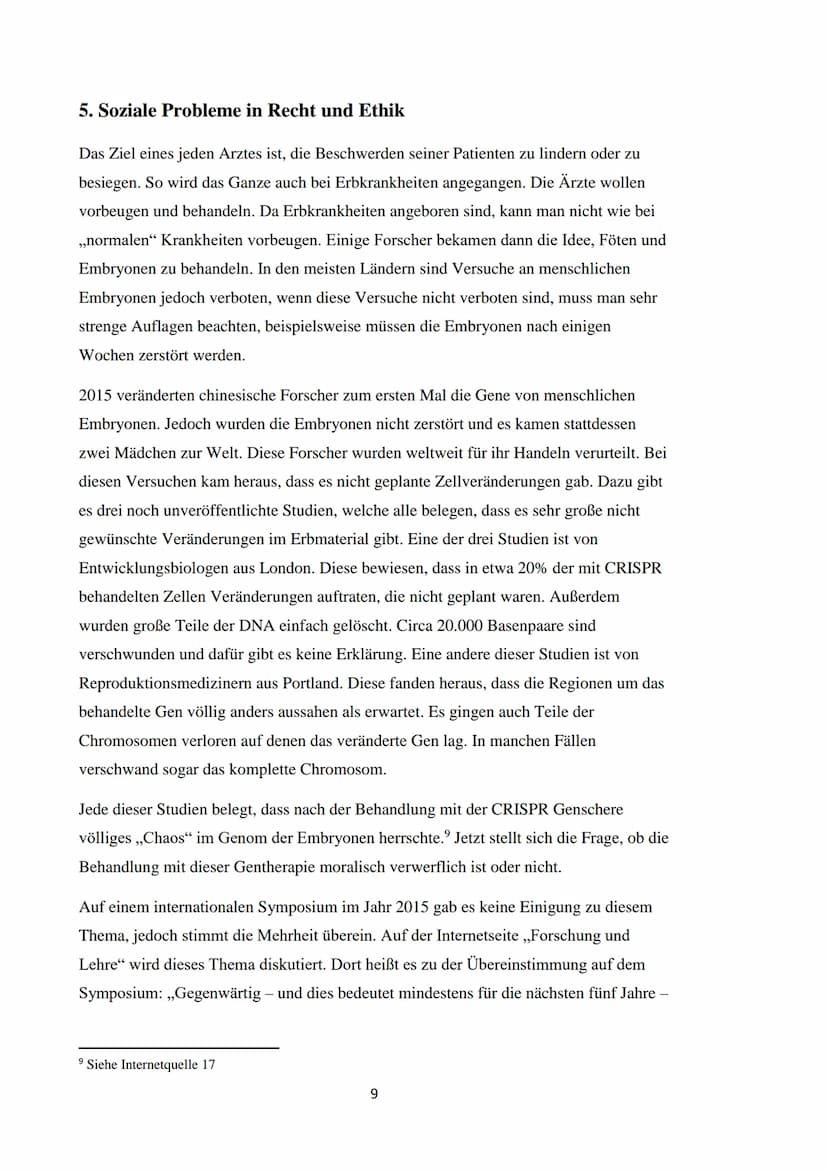 Heinrich-Heine-Gymnasium Wolfen
Schuljahr 2020/2021
Biologie, Kurs 4
Verfasserin: Elena Emilia Rüll
Facharbeit:
CRISPR Gentherapie- Eine gen