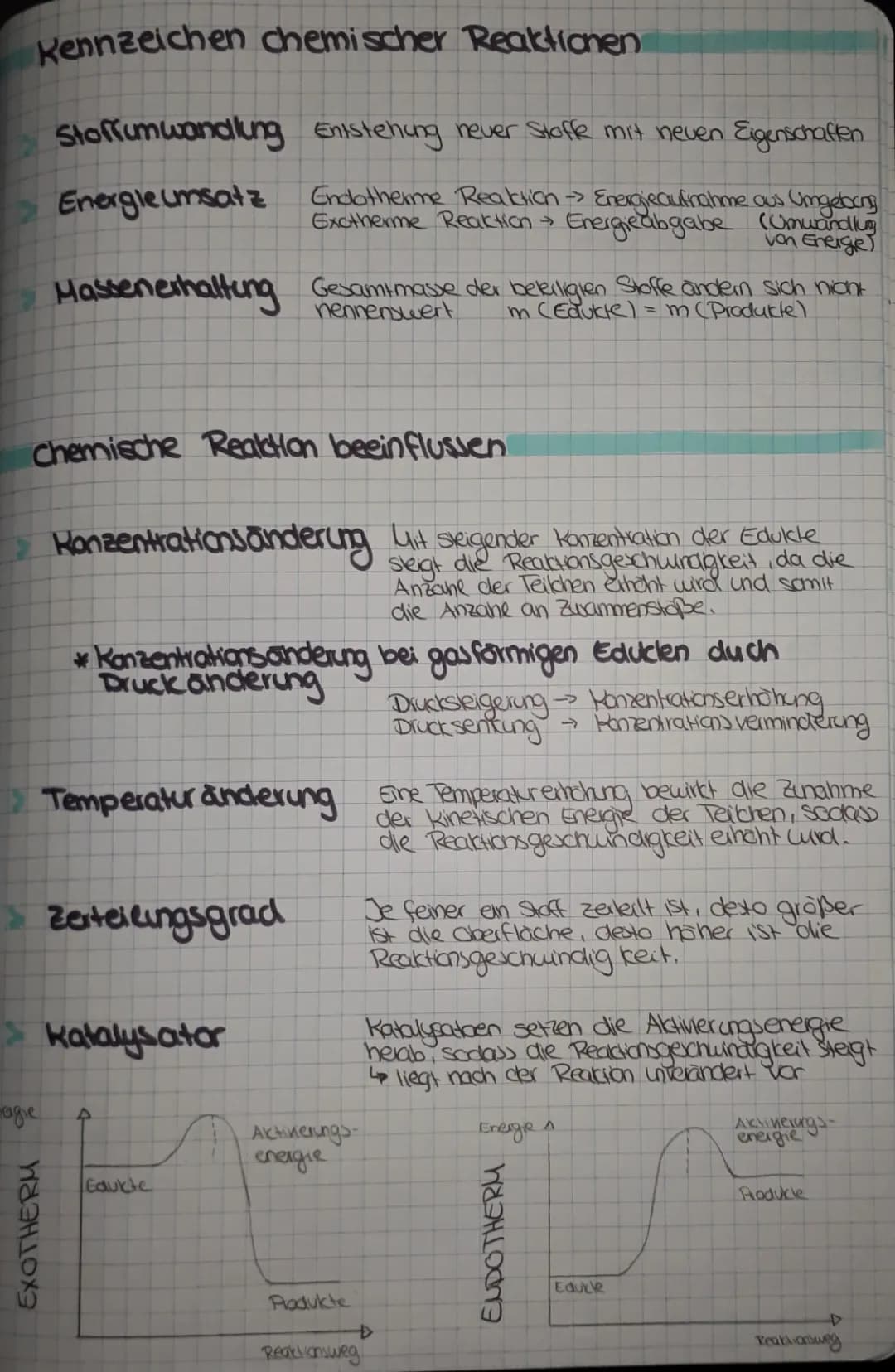 Grundlagen-chemische Reaktionen
