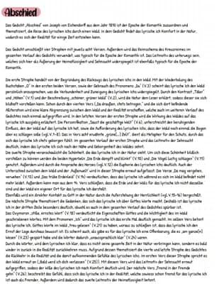 Know Abschied von Jospeh von Eichendorff - Gedichtsanalyse/ Interpretation thumbnail
