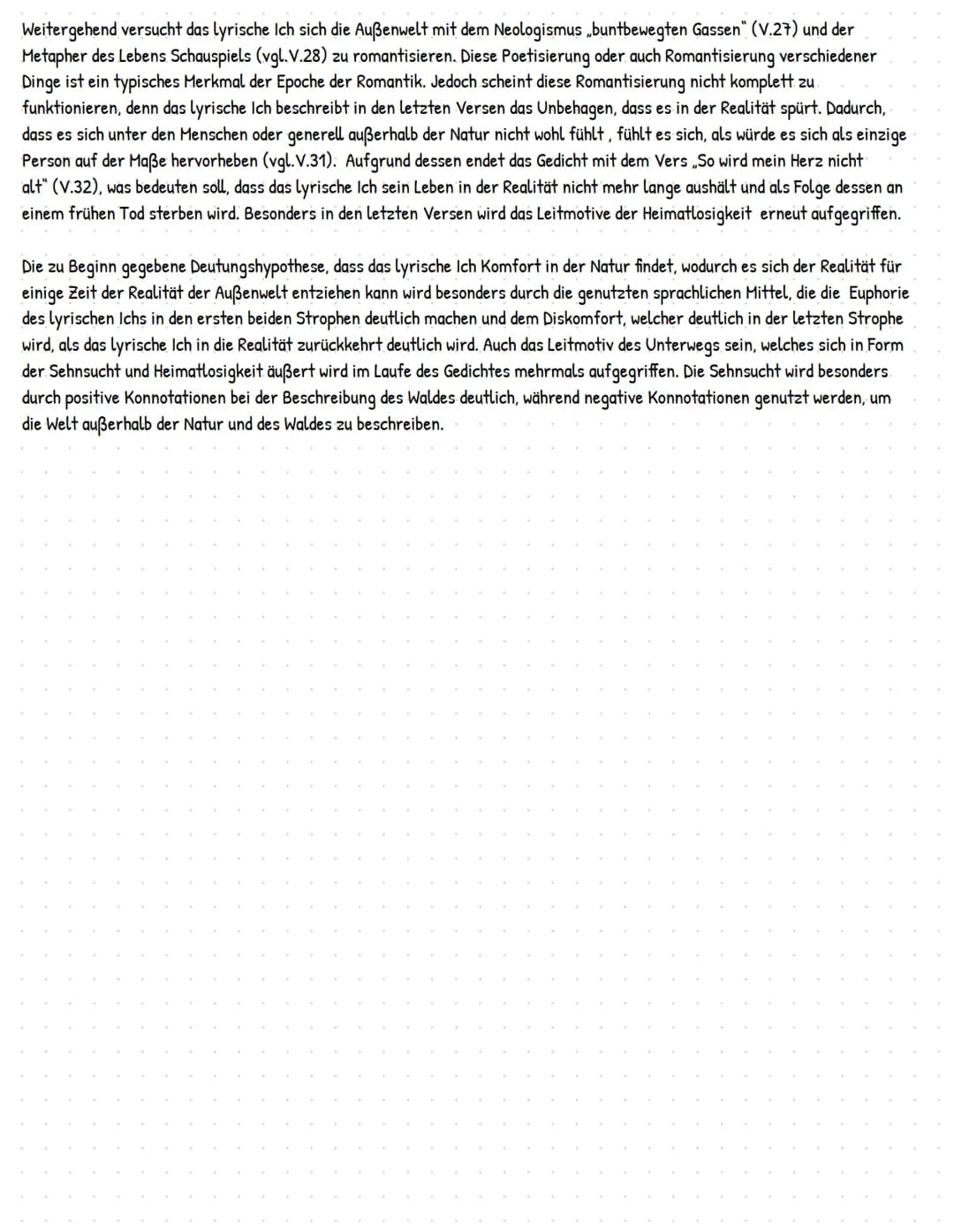 Abschied
Das Gedicht Abschied" von Joseph von Eichendorff aus dem Jahr 1810 ist der Epoche der Romantik zuzuordnen und
thematisiert, die Rei