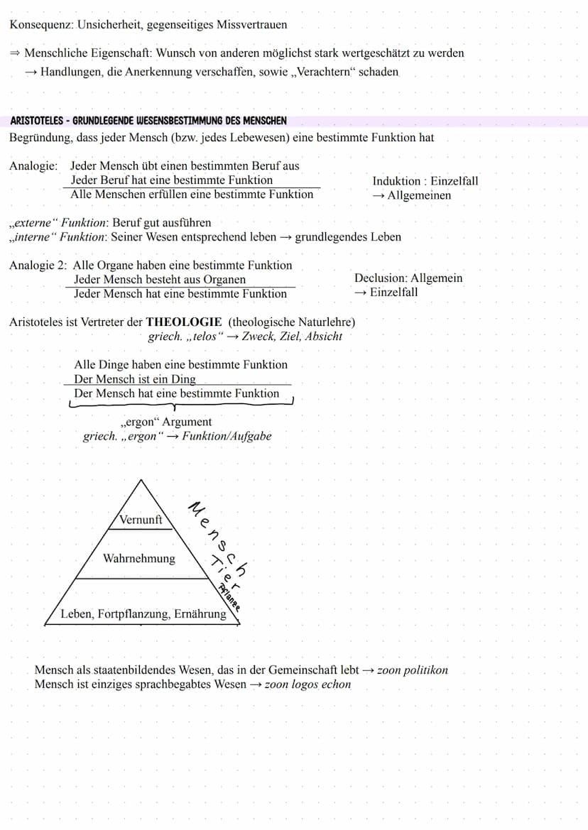 ETHIK LERNZETTEL ANTHROPOLOGIE & PLURALISMUS
ANTHROPOLOGIE
FUNKTIONEN VON MENSCHENBILDERN
- Gestaltung unseres Daseins
- werden in unserer L