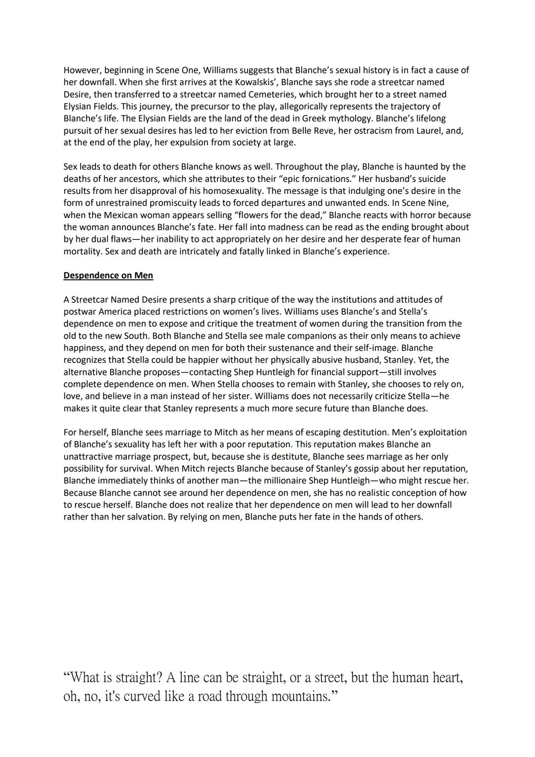 A streetcar named desire
A streetcar named desire is a play written by Tennessee Williams and first performed on Broadway
on December 3, 194
