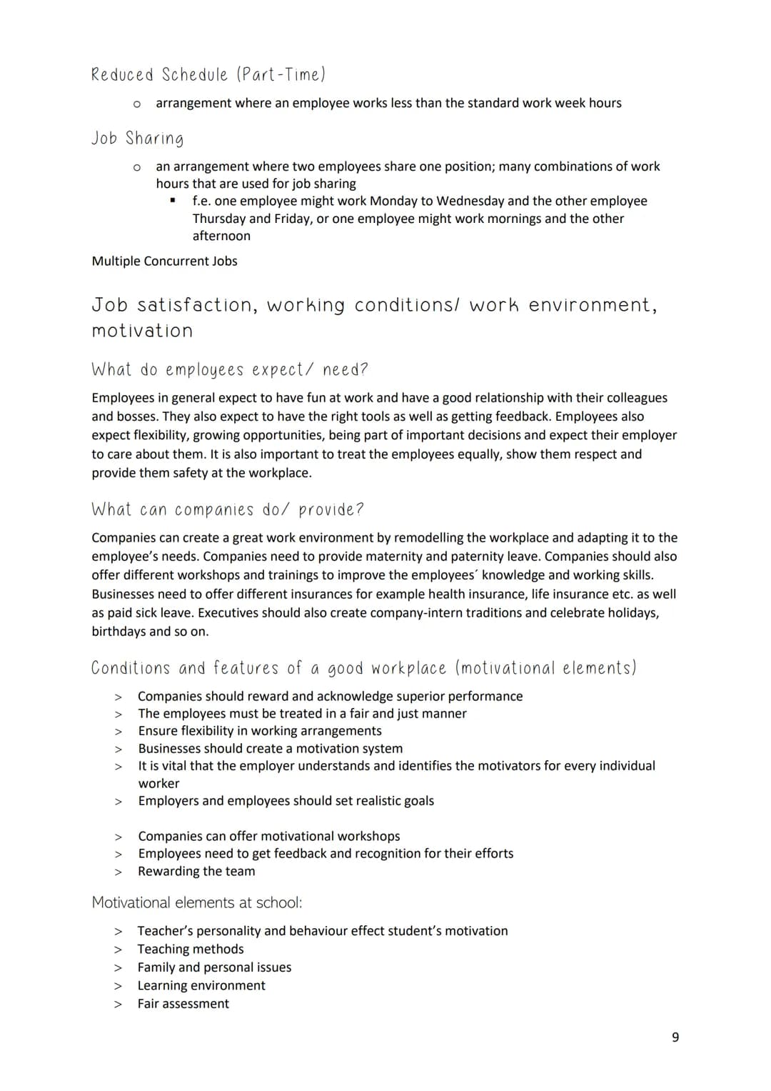 JOB SATISFACTION
Examples of various typical problems at work
● Discrimination
● Performance issues
●
●
● Introverted employees
Gossiping em