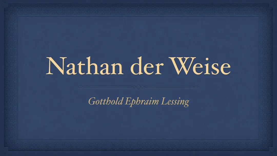 Nathan der Weise Präsi