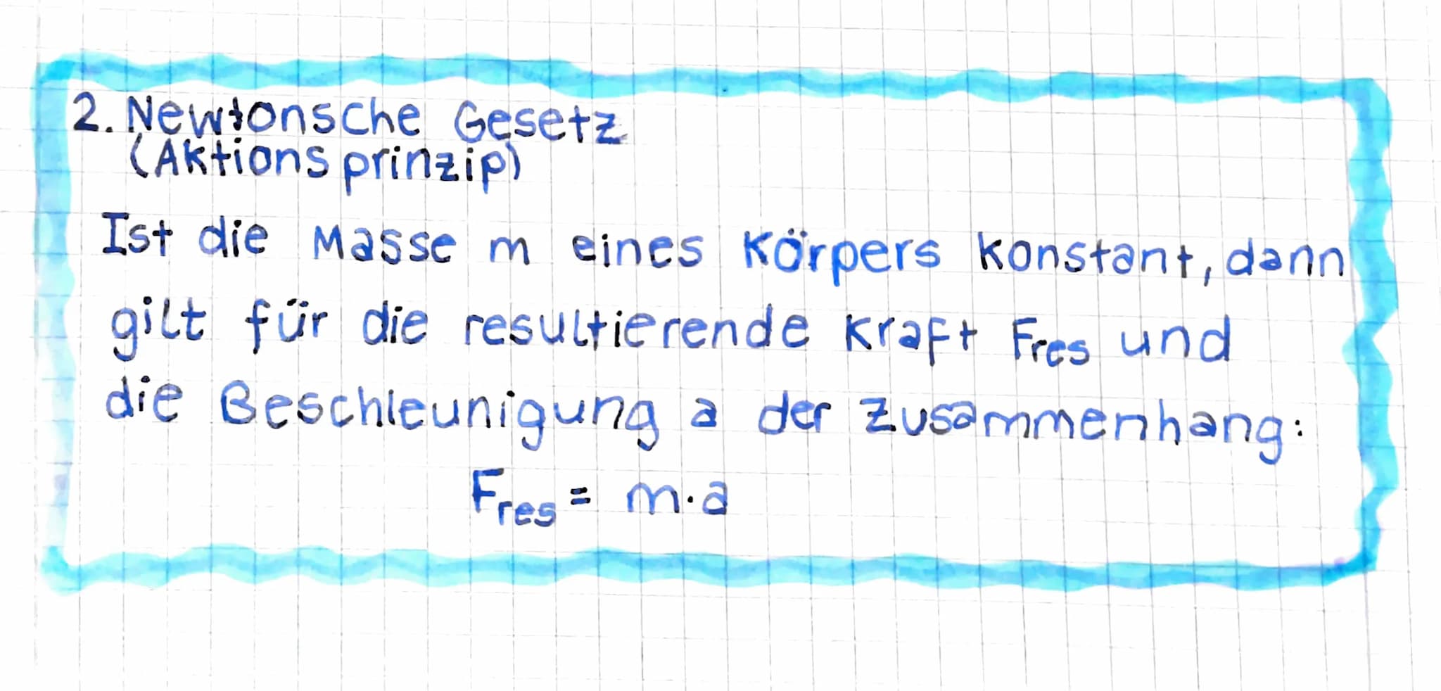 Newtonsche Gesetz
1. Newtonsche Gesetz
(Tragheitsgesetz)
Wirkt auf einen Körper keine resultierende kraft,
so bewegt er sich gleichförmig.
(