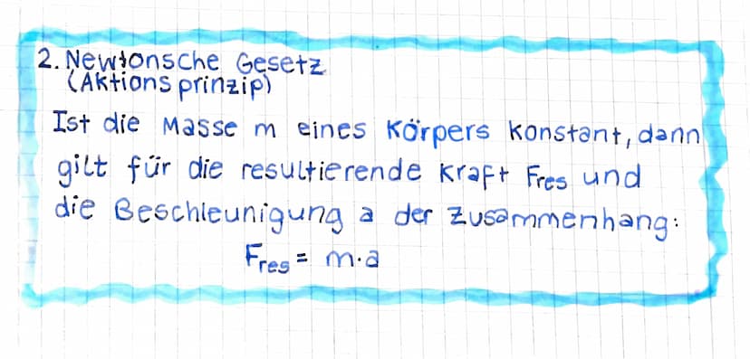 Newtonsche Gesetz
1. Newtonsche Gesetz
(Tragheitsgesetz)
Wirkt auf einen Körper keine resultierende kraft,
so bewegt er sich gleichförmig.
(