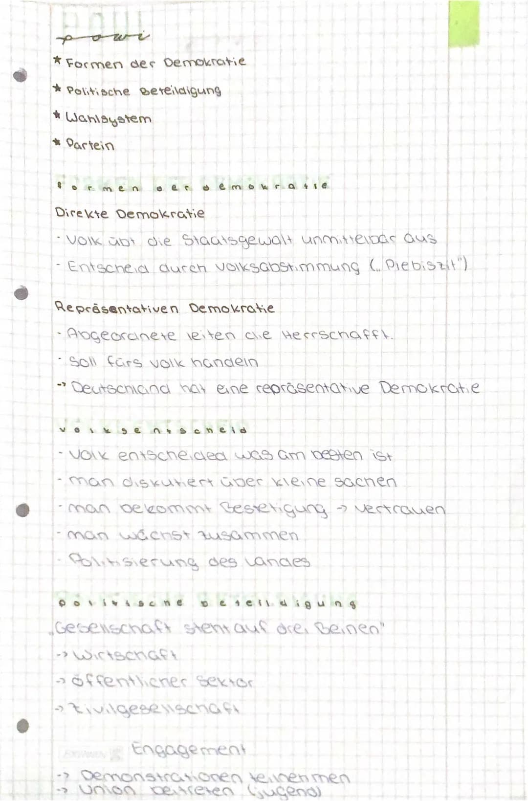 Demokratie und Wahlen 