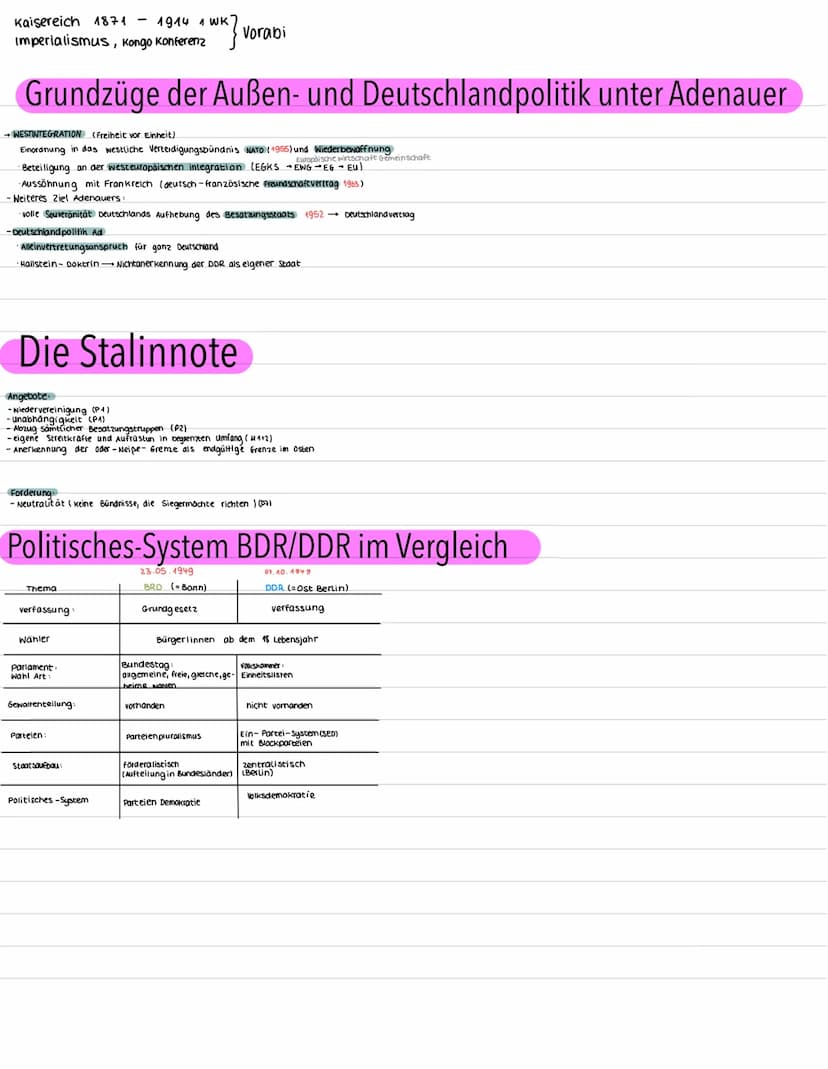 Q2-Rest
Deutschland nach dem 2. Weltkrieg - Stunde "Null"?
Staatliche Faktoren
→Besetzungsherrschatt
zerstörter Nationalstaal
verluste der O