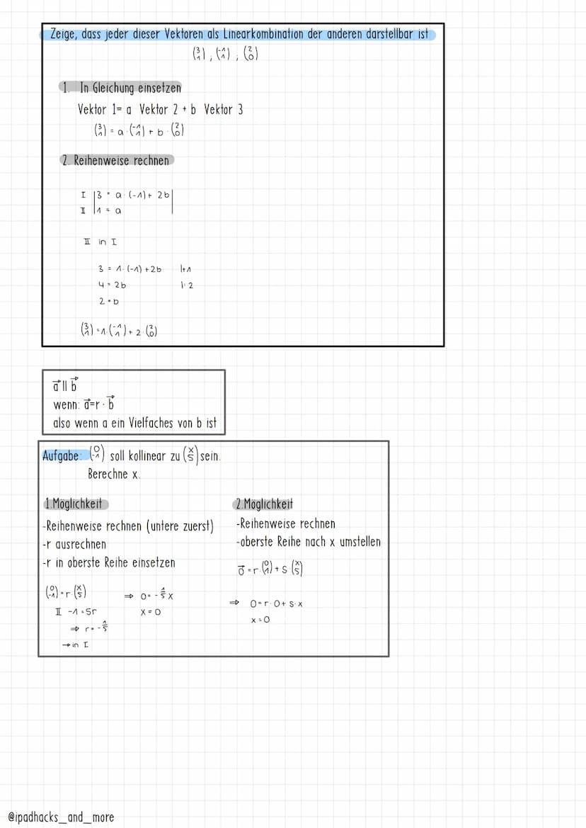 Definition (geometrisch)
Die Menge aller Pfeile, die in Länge, Richtung (parallel) und Orientierung
(Pfeilspitze) übereinstimmen, heißt Vekt