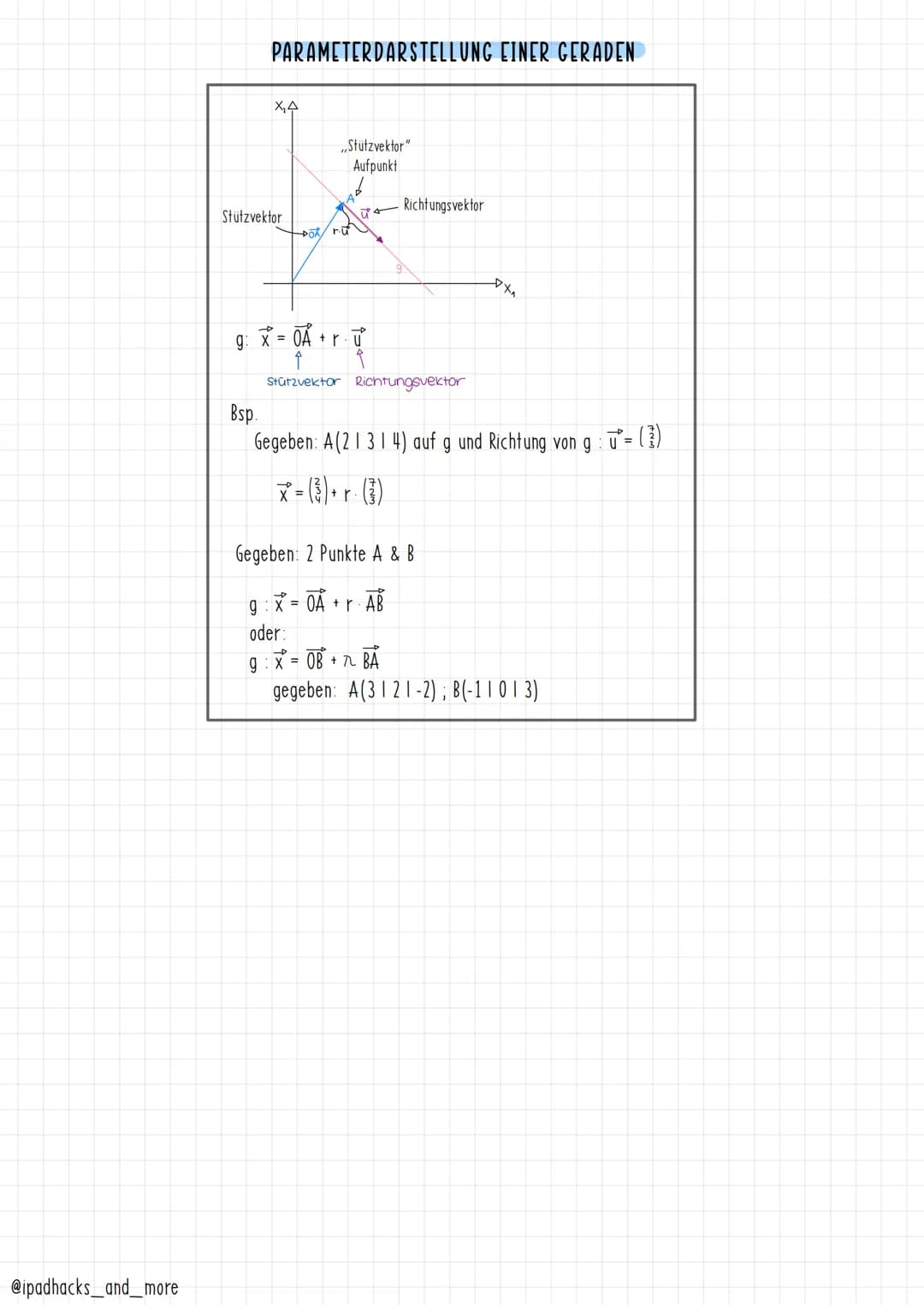 Definition (geometrisch)
Die Menge aller Pfeile, die in Länge, Richtung (parallel) und Orientierung
(Pfeilspitze) übereinstimmen, heißt Vekt