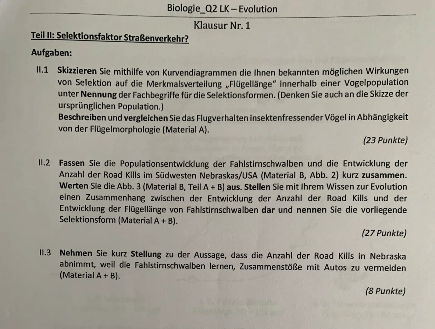 Klausurvorbereitung - Evolution
Glossar - Grundbegriffe
Fachbegriff
Varietäten
Biologische Fitness
Selektion
Sexuelle Selektion
Natürliche S