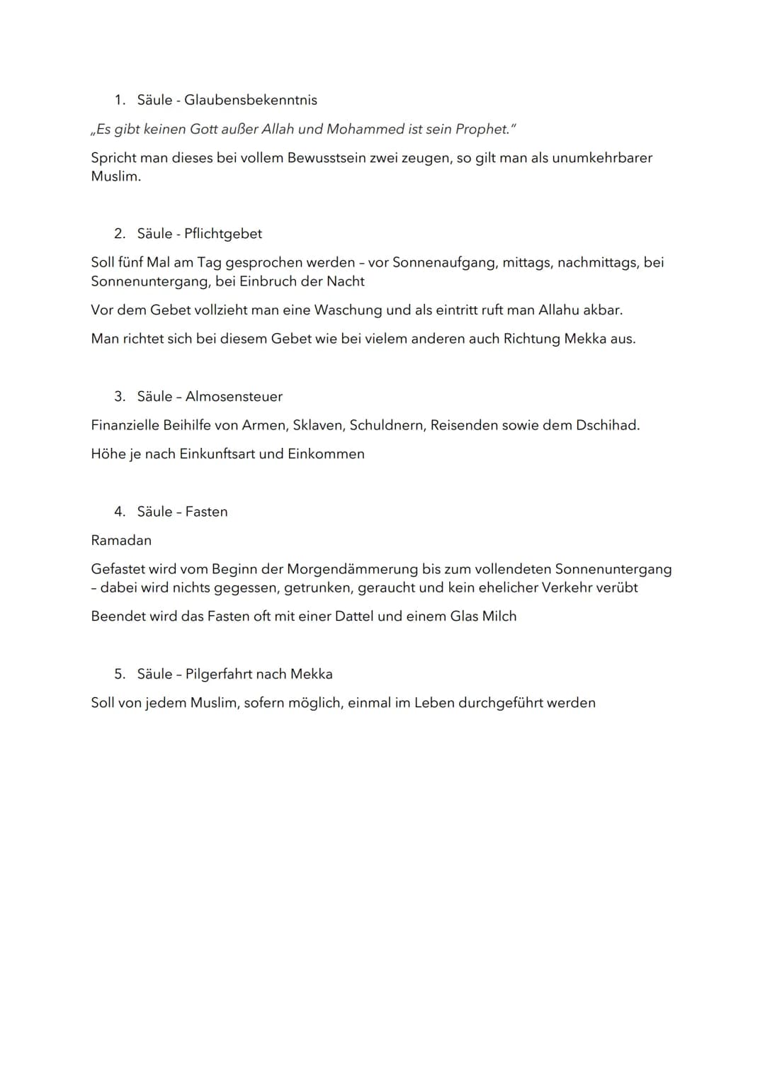 ISLAM
FAKTEN:
Der Islam ist eine monotheistische Religion und wird auch dritte abrahamitische Religion
genannt.
Der Islam hat mit über 1.8 M