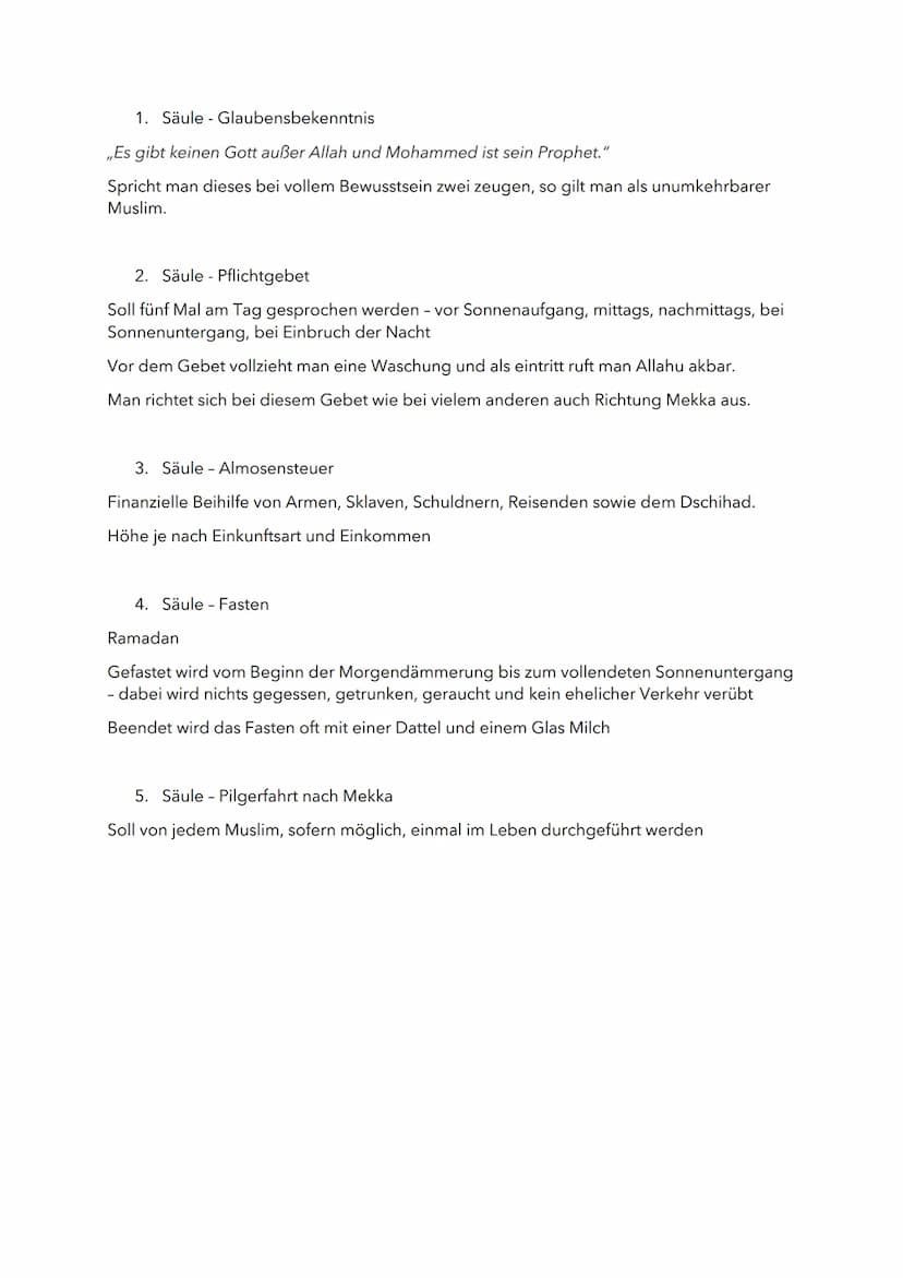ISLAM
FAKTEN:
Der Islam ist eine monotheistische Religion und wird auch dritte abrahamitische Religion
genannt.
Der Islam hat mit über 1.8 M