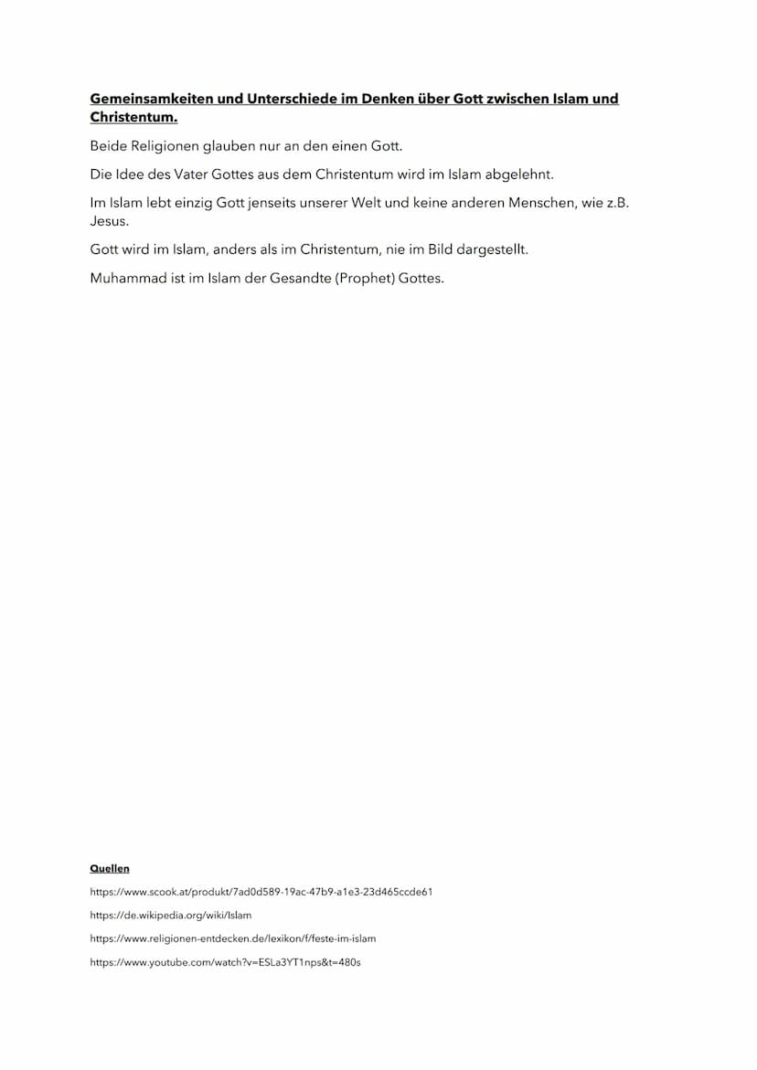 ISLAM
FAKTEN:
Der Islam ist eine monotheistische Religion und wird auch dritte abrahamitische Religion
genannt.
Der Islam hat mit über 1.8 M