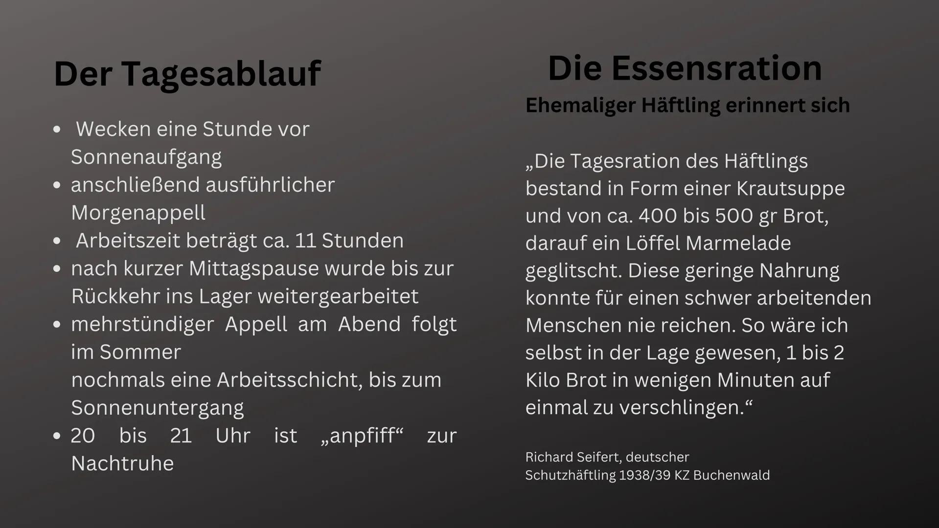 # KONZENTRATIONSLAGER
# BUCHENWALD # Geschichtliche Daten

zur Errichtung des Lagers

Zunächst war das Lager für politische Gegner des Nazir