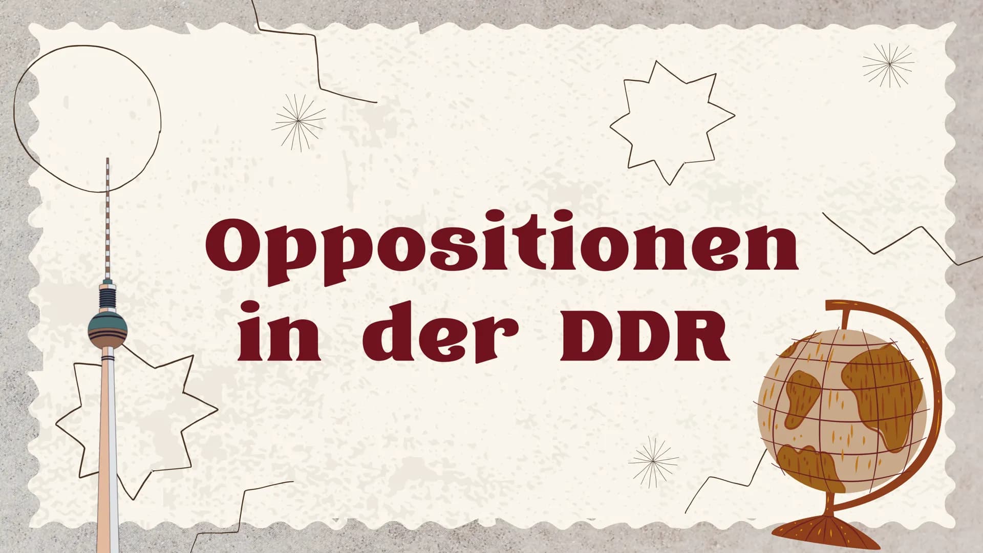 Oppositionen
in der DDR • 17. Juni 1953 Volksaufstand blutig niedergeschlagen-> Mehrheit wollte keine
kommunistische Herrschaft
Vorgeschicht
