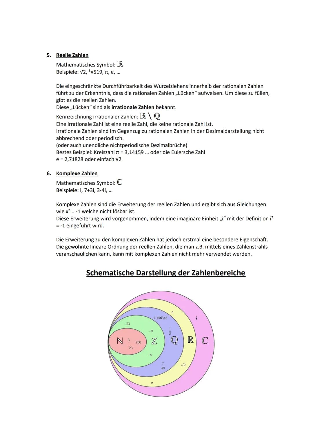 1. Natürliche Zahlen
Übersicht über die Zahlenbereiche
Erik Güttler, Melina Nikola Schmidt
Mathematisches Symbol: N
Beispiele: 0, 1, 2, 3, .