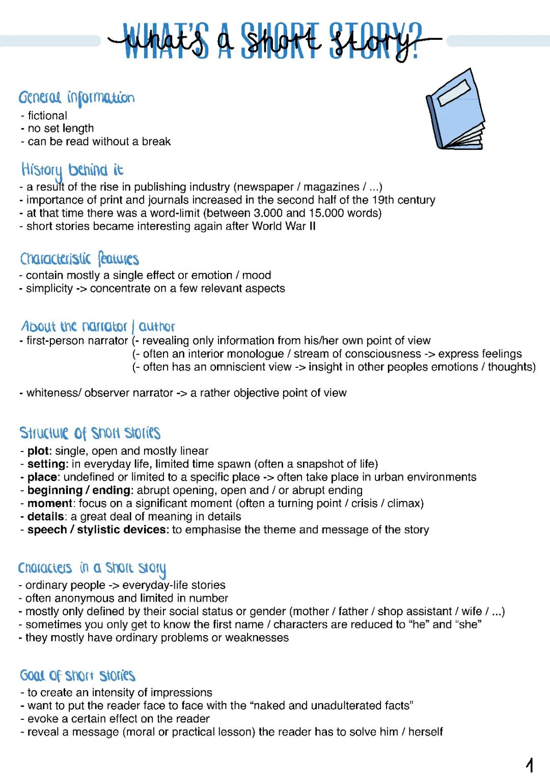 Short Story and Kurzgeschichten Examples for Class 9 & 10