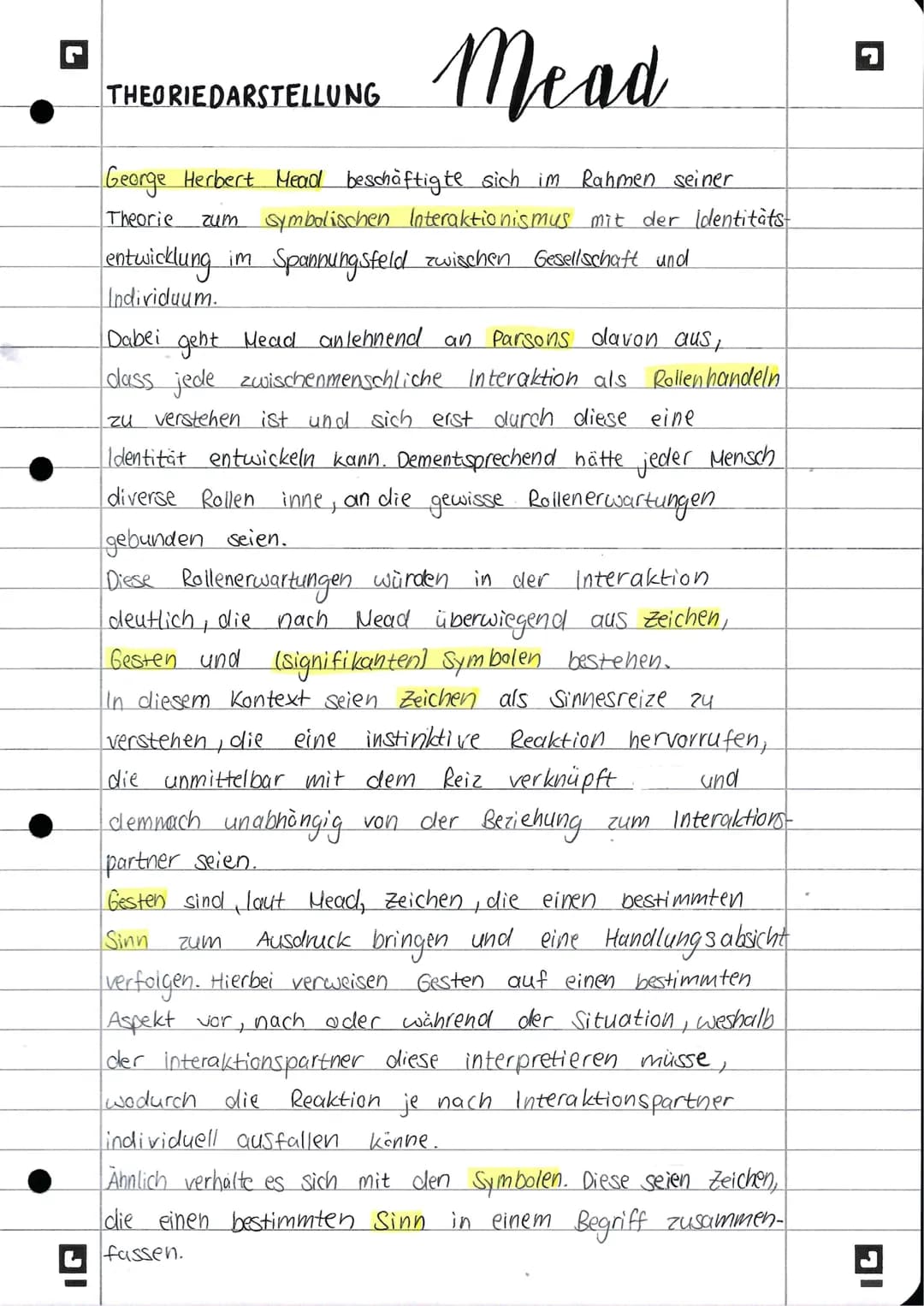 L
JI
Symbolischer interaktionismus
ZEICHEN
Sinnesreiz instinktive
Reaktion
NACH GEORGE HERBERT MEAD
Handlungsabsicht
unabhängig von Beziehun