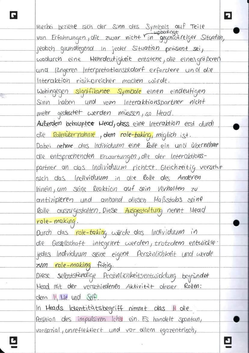 L
JI
Symbolischer interaktionismus
ZEICHEN
Sinnesreiz instinktive
Reaktion
NACH GEORGE HERBERT MEAD
Handlungsabsicht
unabhängig von Beziehun