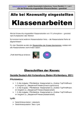 Know Die besten Klassenarbeiten aus 15 Lehrerjahren - geordnet thumbnail