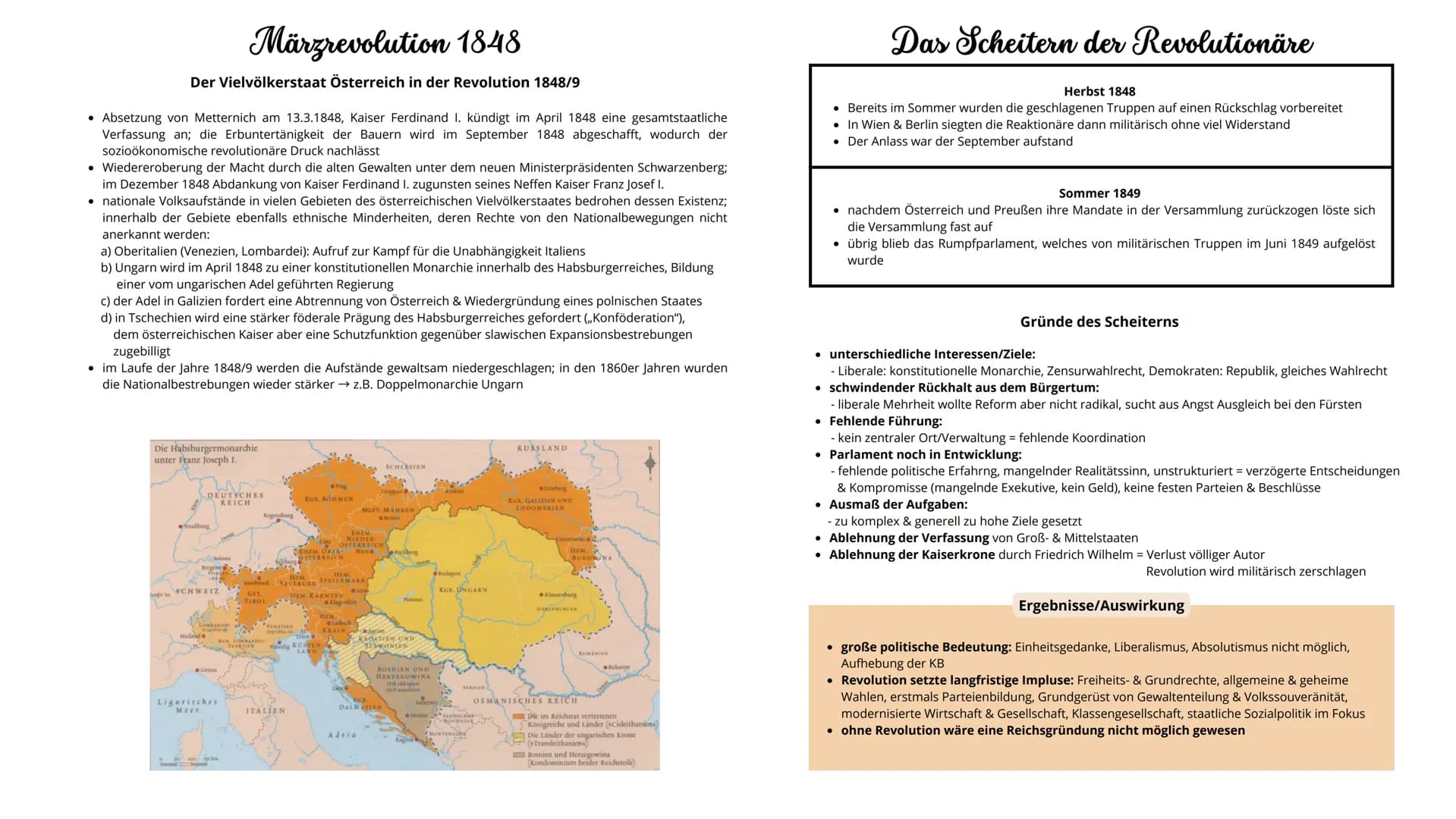 Deutsche Frage bis 1848
Vom Wiener Kongress zur Revolution
• 1815-1830 Das Zeitalter der Restauration
- Historische Ereignisse & die frühe N