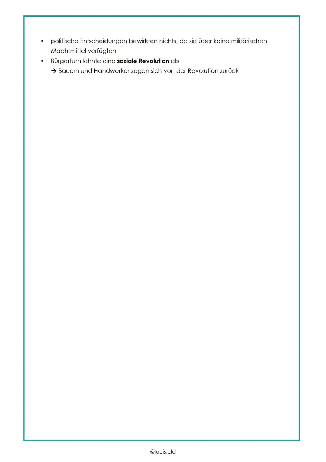 Deutsche Revolution 1848/49
Lage
Ursachen
■
■
nach Beschlüssen des Wiener Kongress bestand Deutschland aus vielen souveränen
Einzelstaaten
→