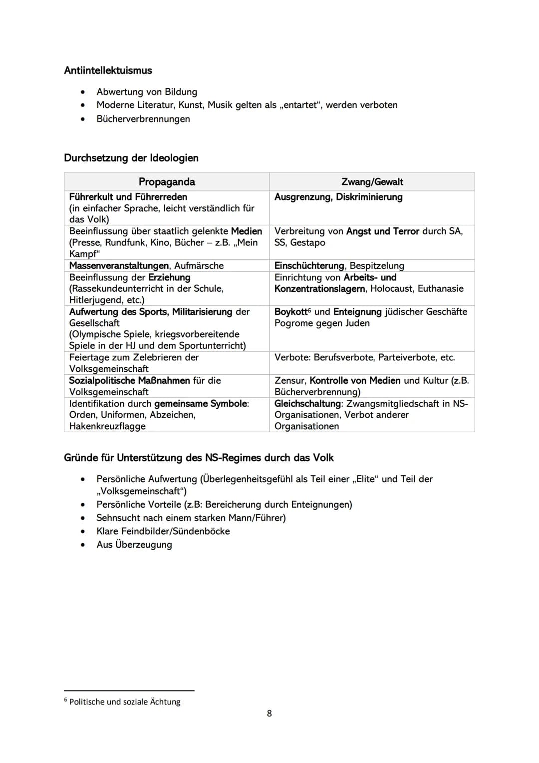 (Gründe für) Das Scheitern der Weimarer Republik
Ablehnung des Versailler Vertrags
● ,,Diktatfrieden" der Gewinnermächte
Deutschland musste 