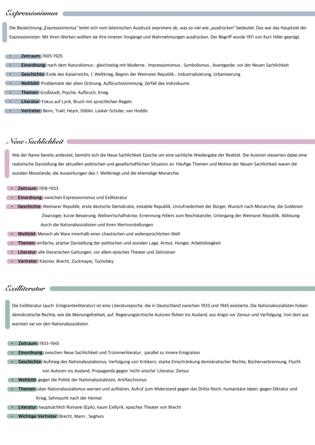 Barock
Die Literaturepoche des Barock entstand zur Zeit des Dreißigjährigen Krieges zwischen 1600 und 1720. Sie zeichnete sich vor allem dur