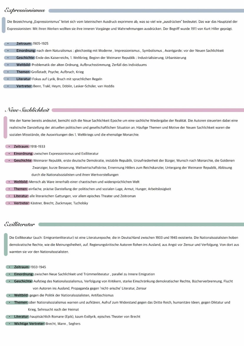 Barock
Die Literaturepoche des Barock entstand zur Zeit des Dreißigjährigen Krieges zwischen 1600 und 1720. Sie zeichnete sich vor allem dur