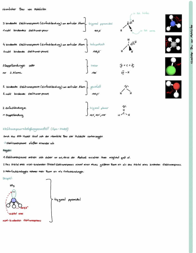 Chemie
Erstellen von Valenzstrichformeln
Molekúl:
bsp: HCN zählen der Valenzelektronen (PSE - Hauptgruppen)
H. ·C· ·N: 3 verteilen der Valen