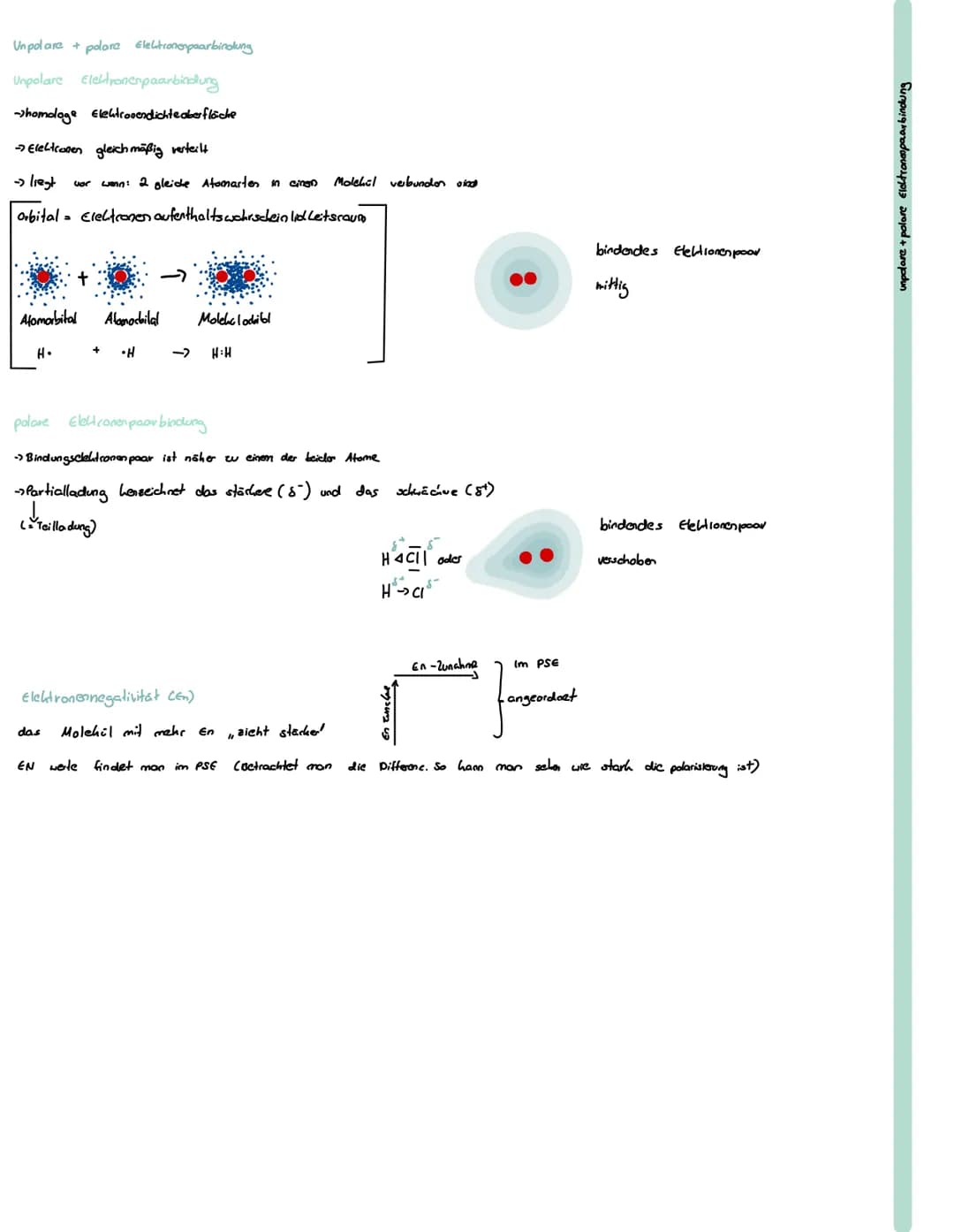 Chemie
Erstellen von Valenzstrichformeln
Molekúl:
bsp: HCN zählen der Valenzelektronen (PSE - Hauptgruppen)
H. ·C· ·N: 3 verteilen der Valen