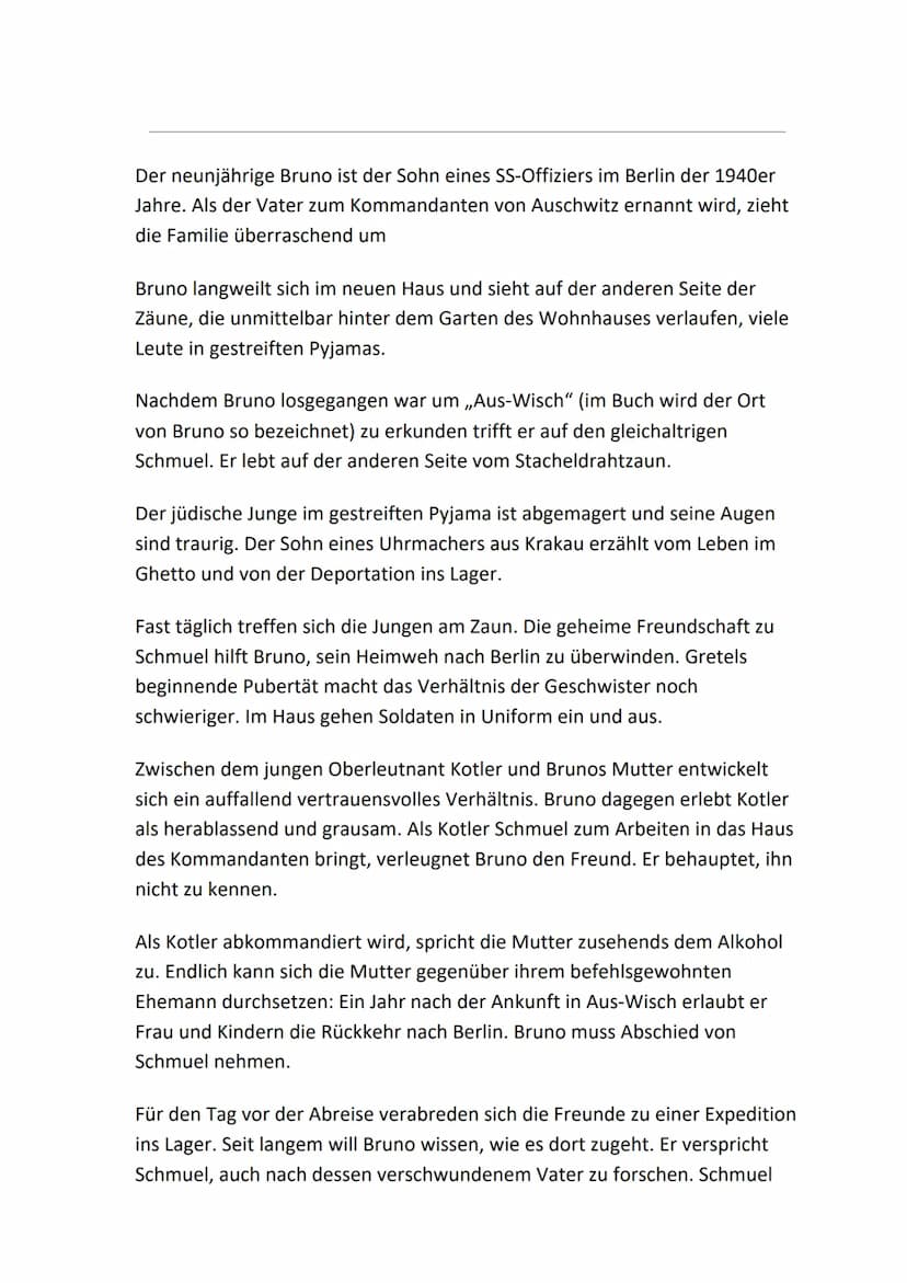 Der Junge im
gestreiften Pyjama
John Boyne Stichpunktzettel
1. Begrüßung
2. Gliederung vorlesen
3. Allgemeines
Der Junge im gestreiften Pyja