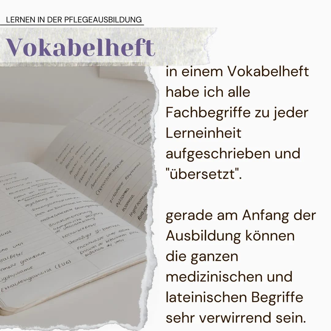 LERNEN IN DER PFLEGEAUSBILDUNG
allgemein
2
nicht nur einzelne (Klausur-)Fragen
lernen, sondern alles! es wird dich im
Berufsleben weiterbrin