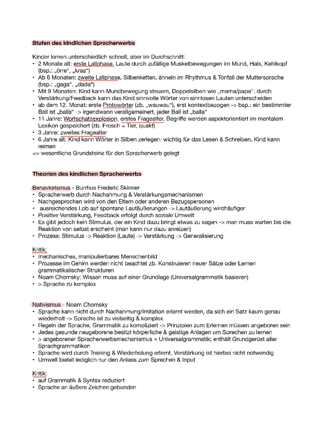 Spracherwerb