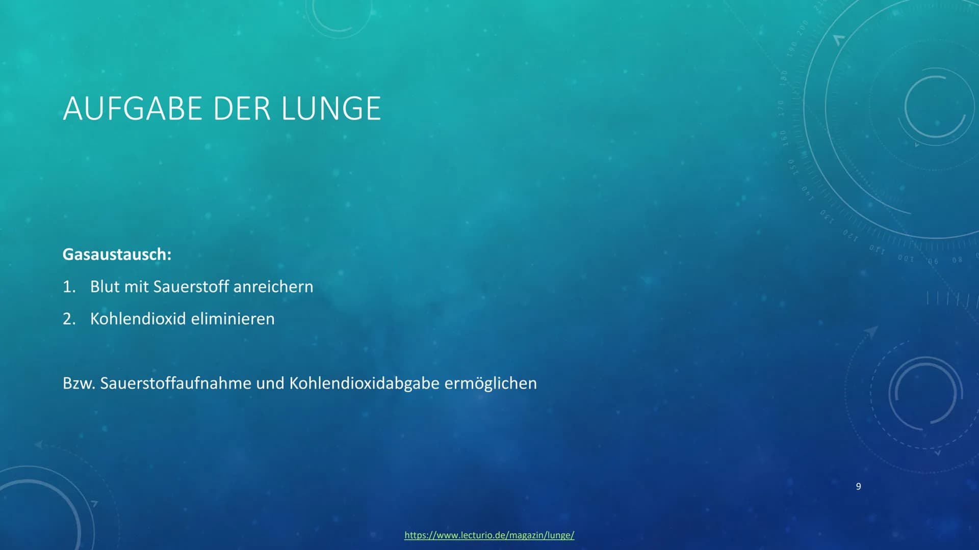 260
1
250
052
230
227
40 150
160
180
190
200
210
DIE LUNGE
KURZPRÄSENTATION
HANNA INHALTSVERZEICHNIS
●
●
Allgemeines
Lage
Aufbau
●
Atmung
Au