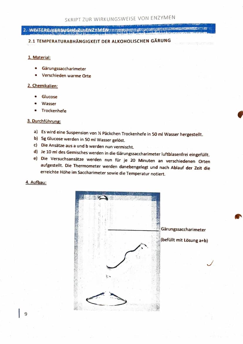 LK Chemie Q2
Enzyme - wie wirken sie?
Skript zur Wirkungsweise von Enzymen
(1560)
27.06.16 1
INHALTSVERZEICHNIS
2
1. VERSUCHE ZUR WIRKUNG DE