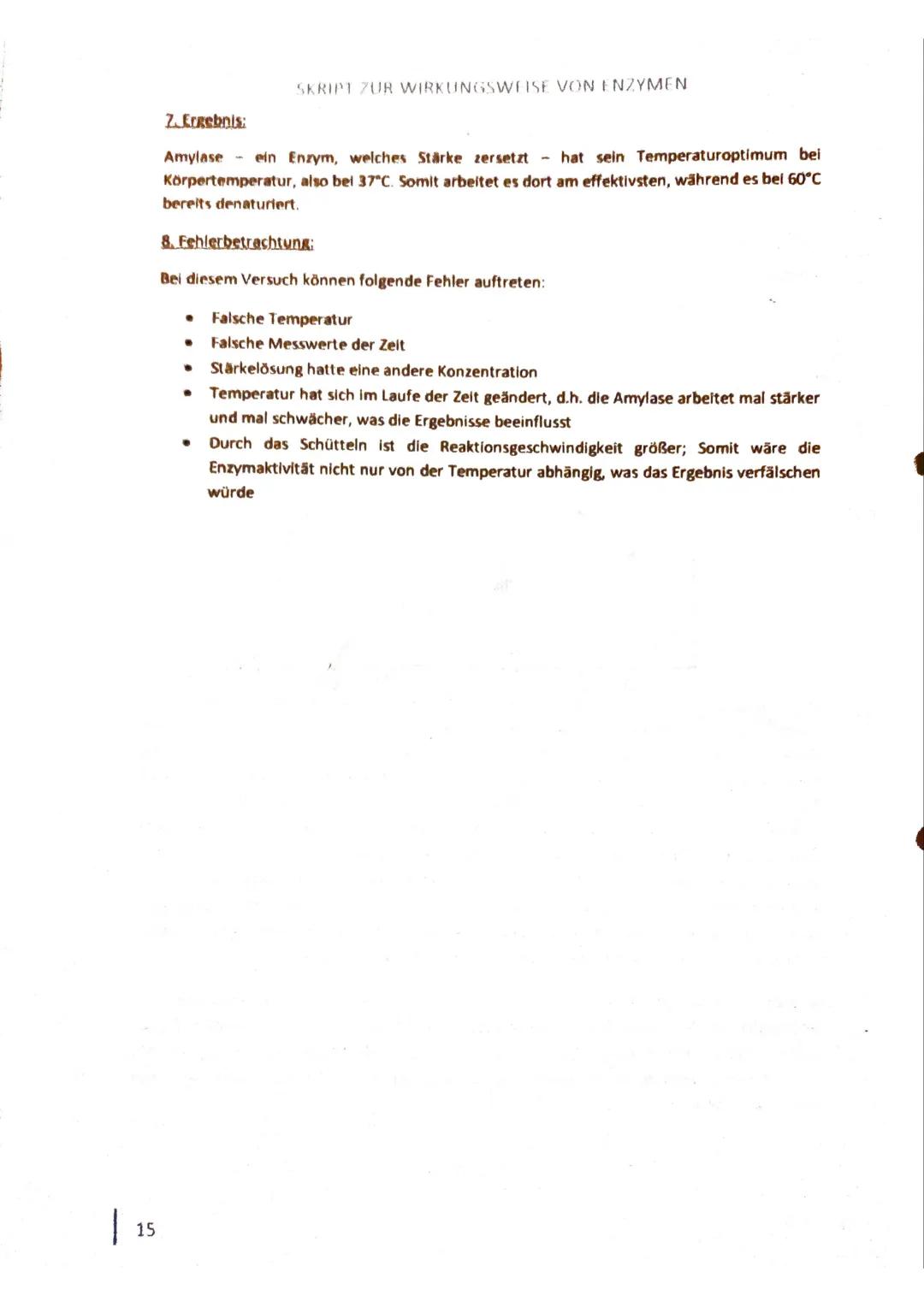 LK Chemie Q2
Enzyme - wie wirken sie?
Skript zur Wirkungsweise von Enzymen
(1560)
27.06.16 1
INHALTSVERZEICHNIS
2
1. VERSUCHE ZUR WIRKUNG DE