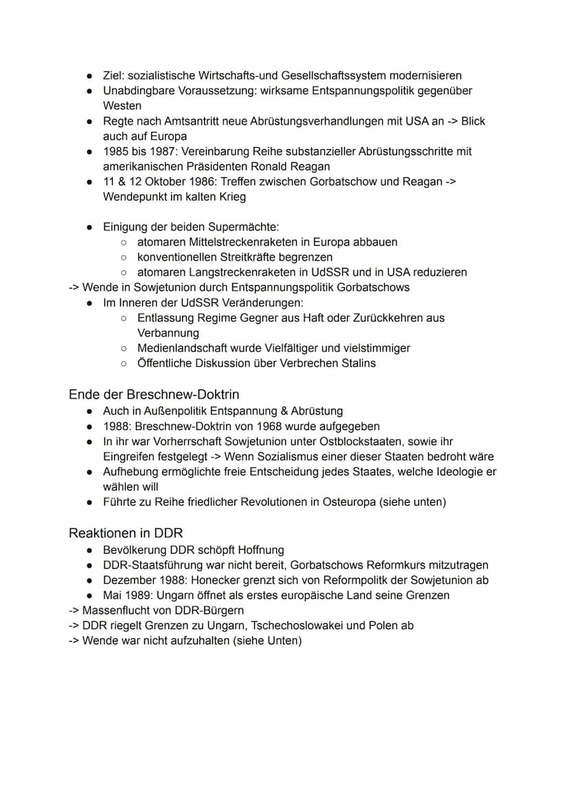 Geschichte Lernzettel Q4
Willy Brandt (Bundeskanzler BRD) und die neue Ostpolitik
● Wollte Atomkrieg verhindern -> spricht sich ab Mitte 195