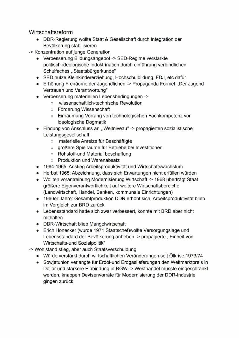 Geschichte Lernzettel Q4
Willy Brandt (Bundeskanzler BRD) und die neue Ostpolitik
● Wollte Atomkrieg verhindern -> spricht sich ab Mitte 195
