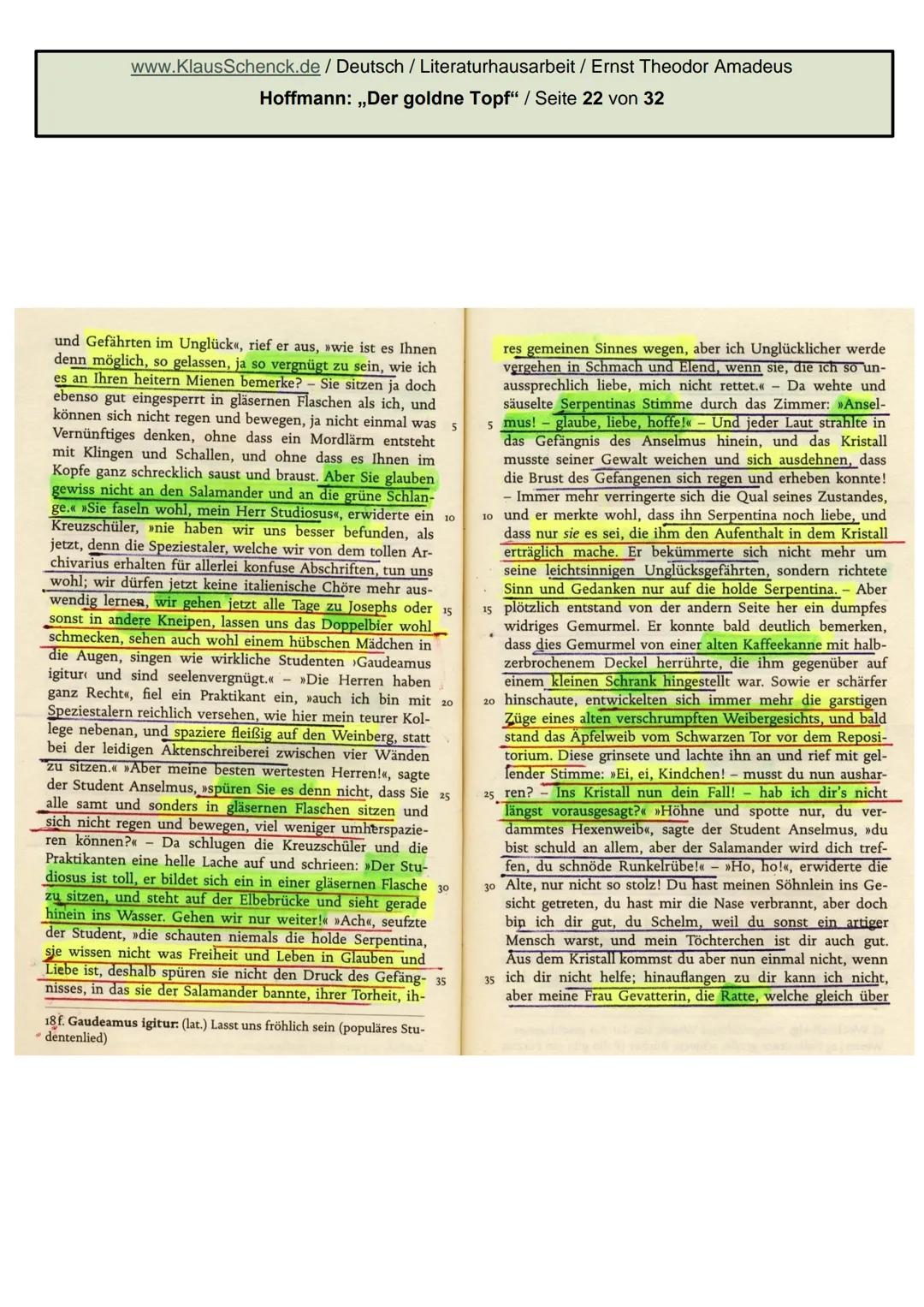 E.T.A. HOFFMANN 1776-1822
Hoffmann.
Hope
Ernst Theodor Amadeus
Hoffmann: Der goldne Topf
Literaturhausarbeit
Deutsch
Fachlehrer: OSR. Schenc