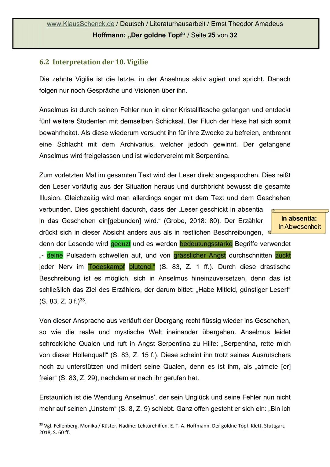 E.T.A. HOFFMANN 1776-1822
Hoffmann.
Hope
Ernst Theodor Amadeus
Hoffmann: Der goldne Topf
Literaturhausarbeit
Deutsch
Fachlehrer: OSR. Schenc