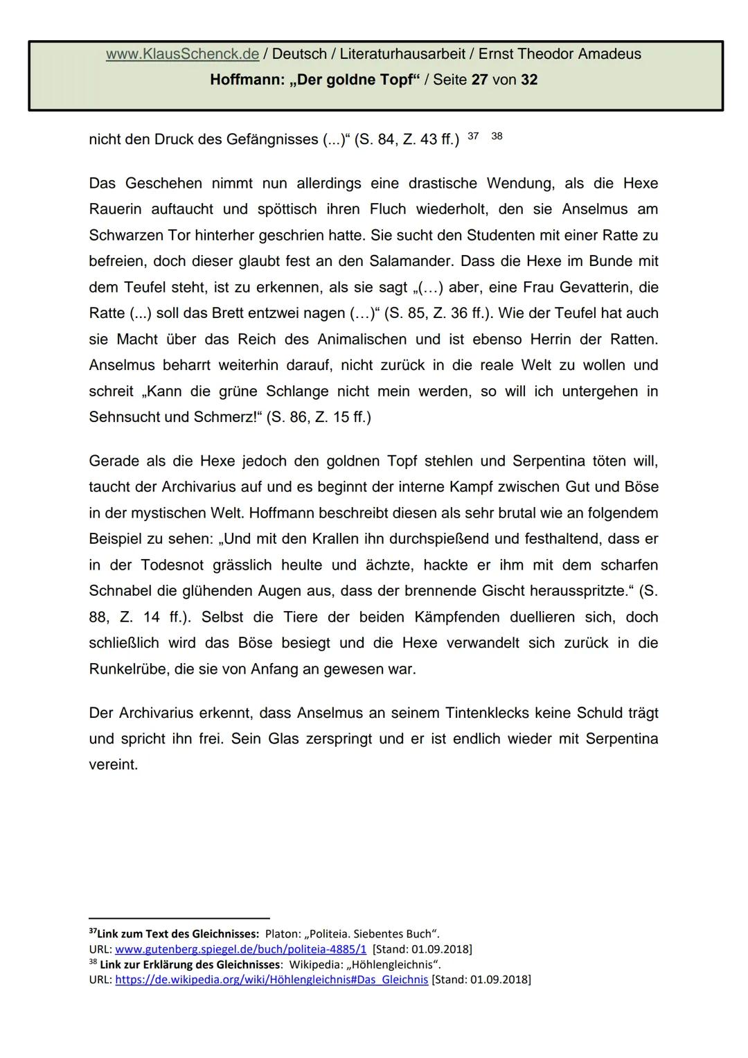 E.T.A. HOFFMANN 1776-1822
Hoffmann.
Hope
Ernst Theodor Amadeus
Hoffmann: Der goldne Topf
Literaturhausarbeit
Deutsch
Fachlehrer: OSR. Schenc