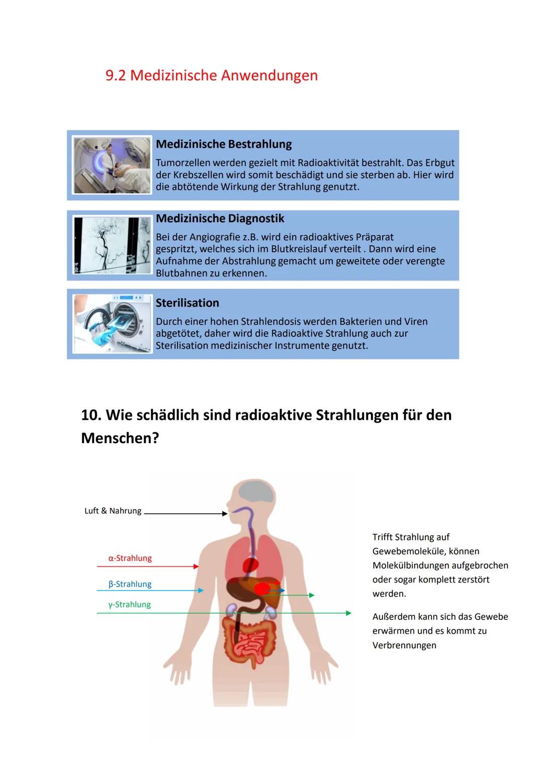 Physik Handout: Die Radioaktivität
Inhaltsverzeichnis
1. Was ist die Radioaktivität?
1.1 natürliche Radioaktivität
1.2 künstliche Radioaktiv